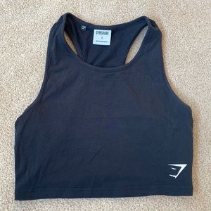 Gym shark cropped tank